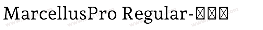 MarcellusPro Regular字体转换